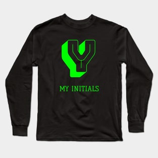 Letter Y Initials Unique Name T-Shirt Long Sleeve T-Shirt